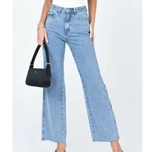 Princess Polly Arlington High Rise Straight Leg Jeans Denim